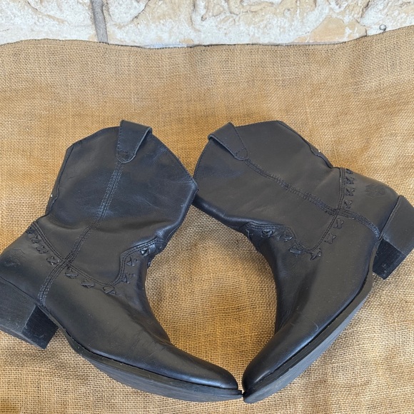 Harley Davidson Black Leather Western Maya Riding Boots Size 9 1/2 - Picture 3 of 13